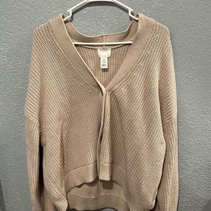 H&M Long sleeve cream color cardigan sweater size:XXL 60%Cotton,40% Acrylic